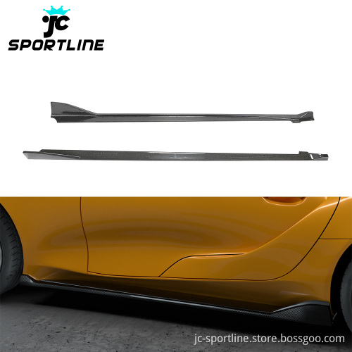 Carbon Fiber Side Skirts Extension for Toyota GR Supra A90 Edition 2019 2020